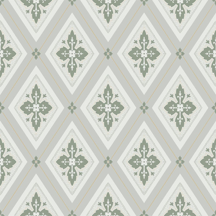 Astrid Flora Wallpaper - Green