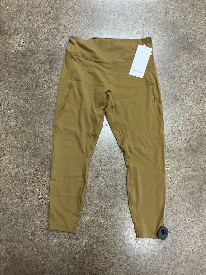 Athletic Leggings By Lululemon In Green, Size:14