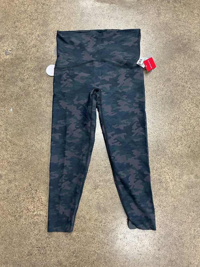 Athletic Leggings By Spanx In Camouflage Print, Size:L