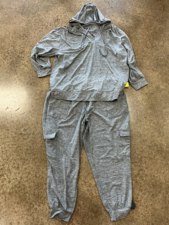Athletic Pants 2Pc By Livi Active In Grey, Size:2X