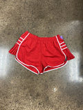 Athletic Shorts By Tcec In Red & White, Size:L