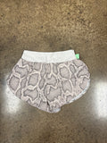 Athletic Shorts By Varley In Snakeskin Print, Size:L