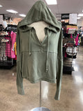 Athletic Sweatshirt Hoodie By As Revival In Green, Size:L