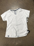Athletic Top Ss By J.Pritchard In White, Size:S