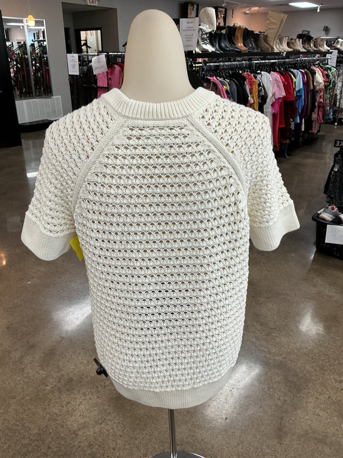 Athletic Top Ss By Varley In Cream, Size:S