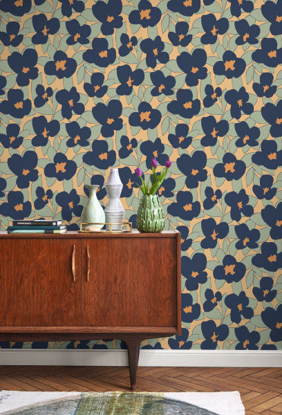 August Flower Power Wallpaper - Dark