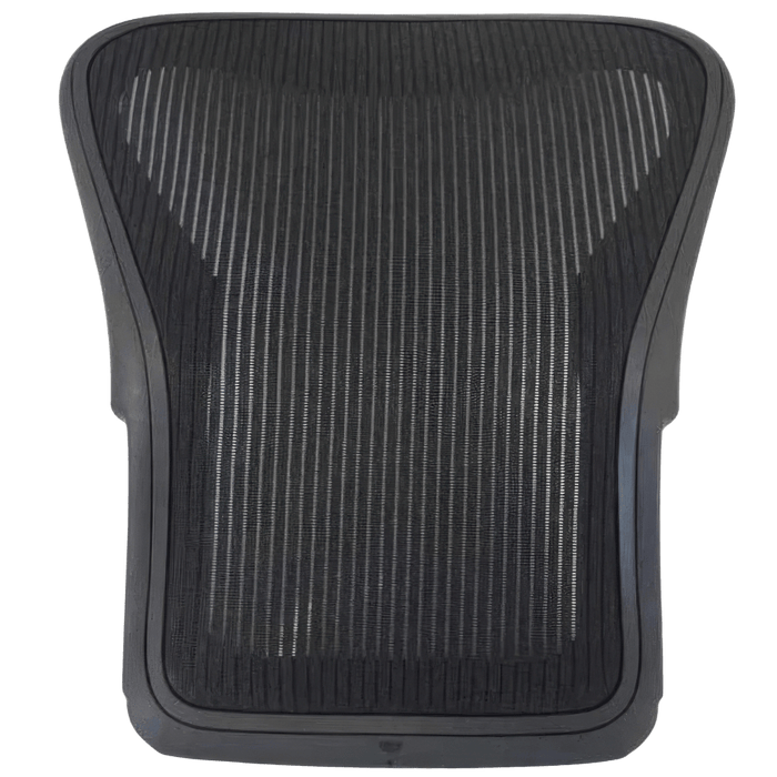 Herman Miller Aeron Classic chair back frame with new black OLS mesh, refurbished part