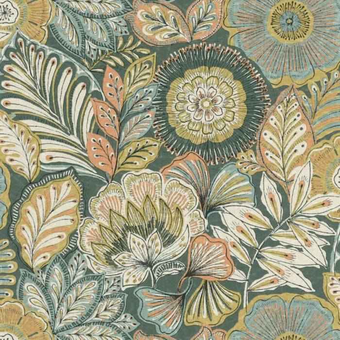 Bali Batik Wallpaper - Green