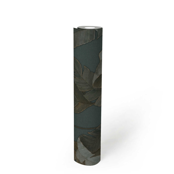 Bali Fronds Vinyl Wallpaper - Teal