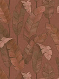 Bali Fronds Wallpaper - Red