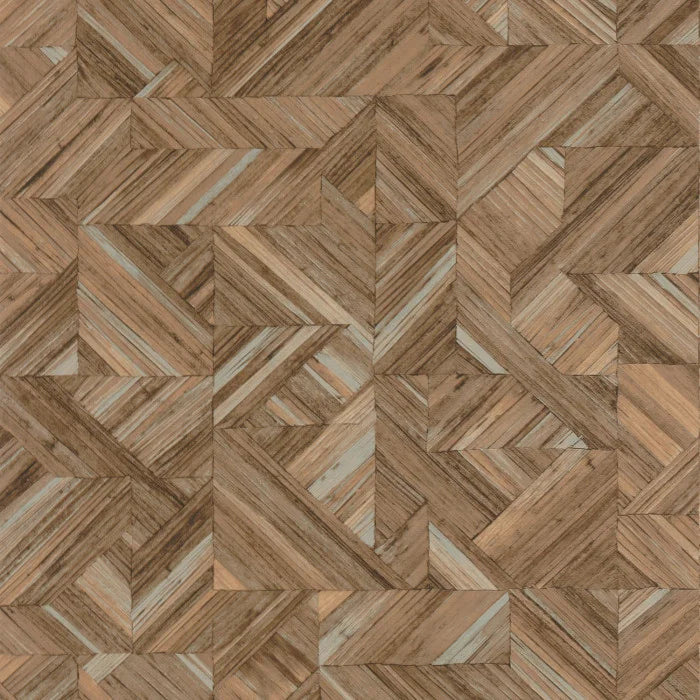 Bali Paille Vinyl Wallpaper - Shades of Dark Brown
