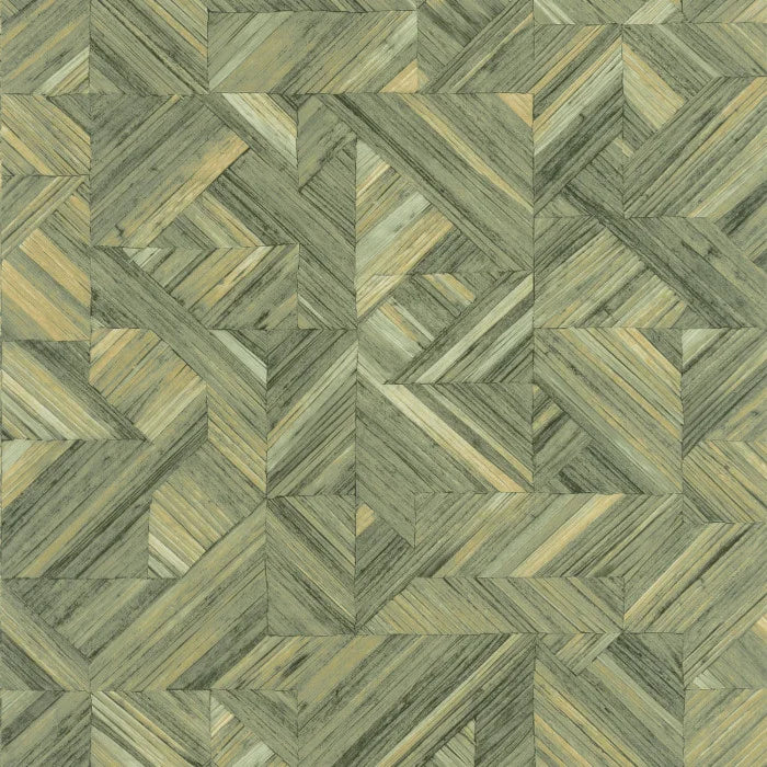 Bali Paille Vinyl Wallpaper - Shades of Green