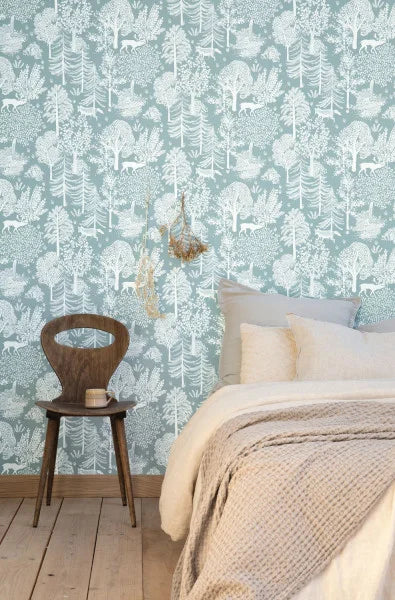Ballad Deer Wallpaper - Clair Blanc - Discontinuing