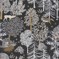 Ballad Deer Wallpaper - Noir Et Blanc - Discontinuing