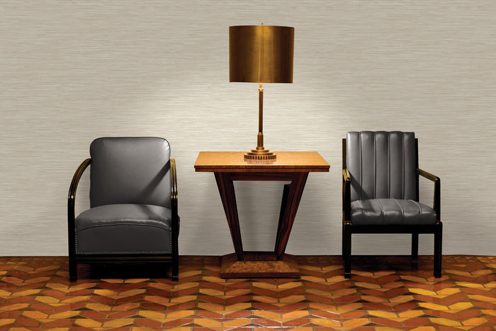 Bambara - Vinyl Grasscloth Wallpaper - Taupe - Last 6 Rolls Arriving Nov 2026