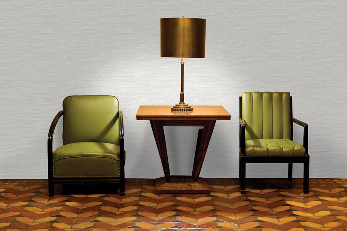 Bambara - Vinyl Grasscloth Wallpaper - White - Discontinuing