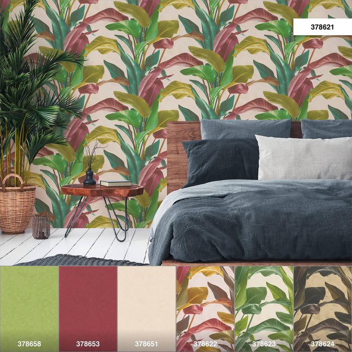 Banana Tropical Wallpaper - Multicolored
