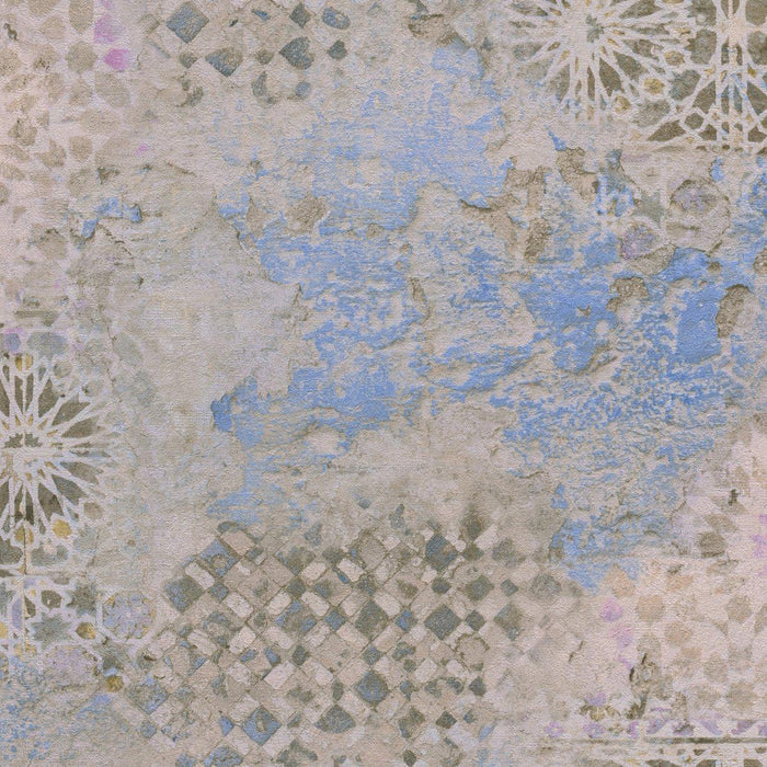 Barcelona Mosaic Wallpaper - Beige/Brown/Blue