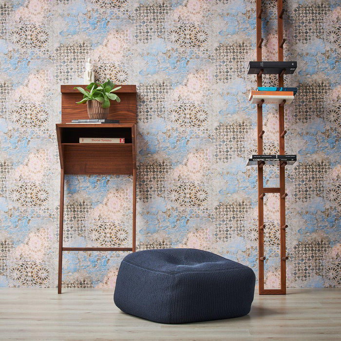Barcelona Mosaic Wallpaper - Beige/Brown/Blue