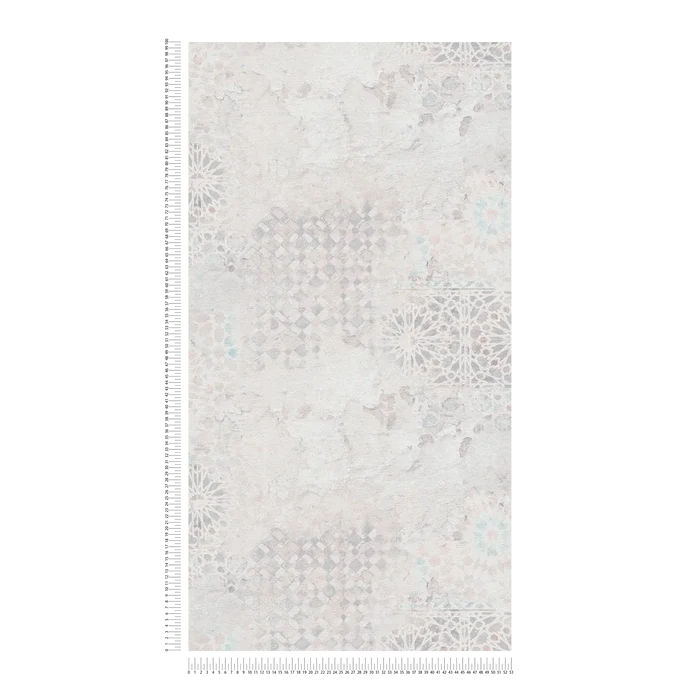 Barcelona Mosaic Wallpaper - Grey