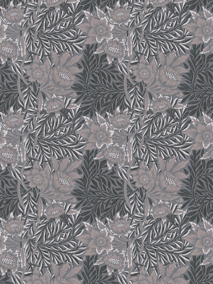 Baroque Floral Wallpaper - Black