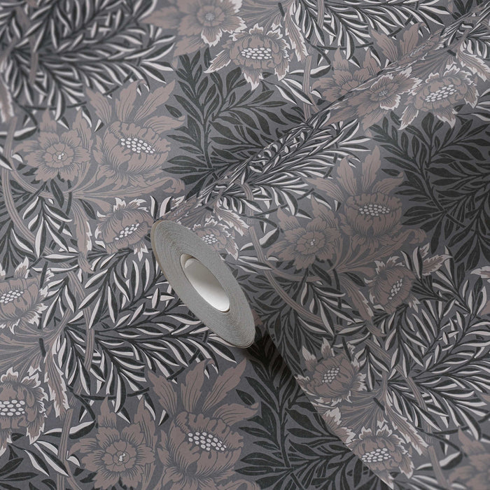 Baroque Floral Wallpaper - Black