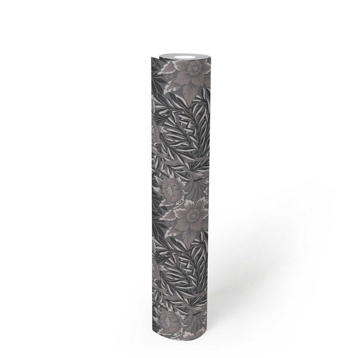 Baroque Floral Wallpaper - Black