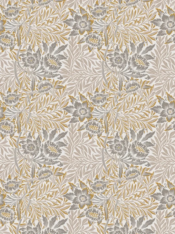 Baroque Floral Wallpaper - Sand