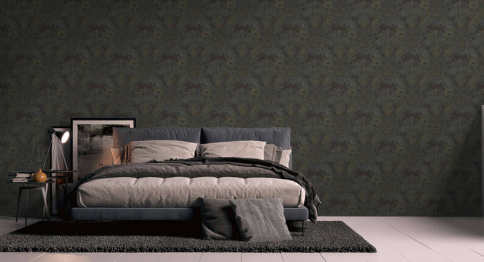 Baroque Ornaments Wallpaper (Metropolitan Stories 3 Collection) - Black