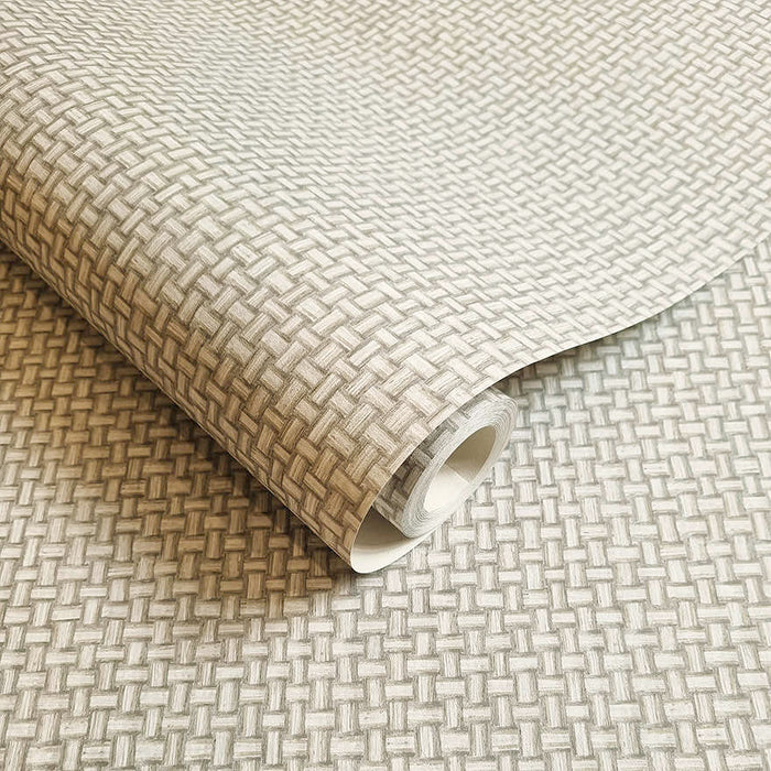 Biderbost Weave Wallpaper - Cream