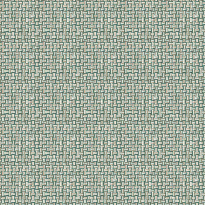 Biderbost Weave Wallpaper - Teal