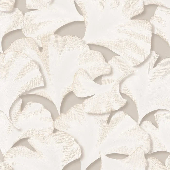 Biloba Ginkgo Wallpaper - Cream 2