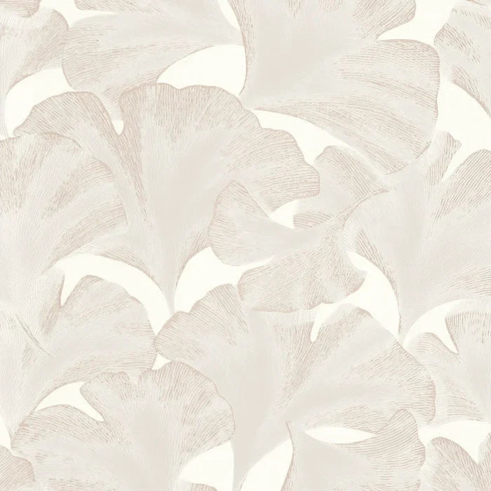 Biloba Ginkgo Wallpaper - Cream