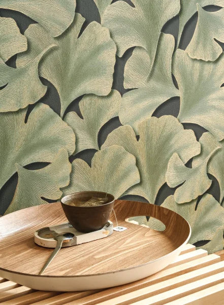 Biloba Ginkgo Wallpaper - Lighter Green