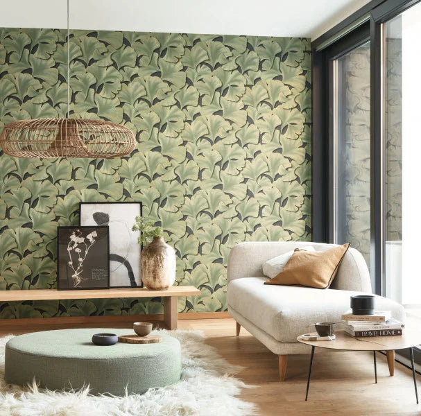 Biloba Ginkgo Wallpaper - Lighter Green