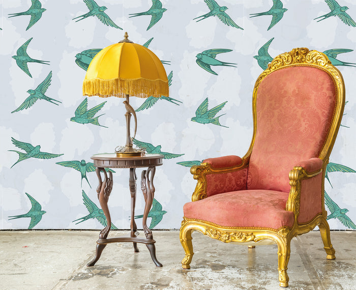 Birds Fly - Custom Sized Wallpaper Mural (per m2)