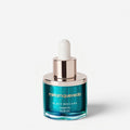 Shop Rescue Spa Black Baccara Longevity Noir Oil in a teal glass bottle with a rose gold dropper cap.