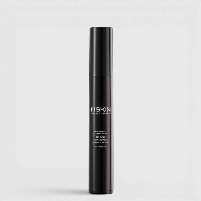 Shop Rescue Spa 111SKIN Black Diamond Contour Gel anti-ageing peptide treatment in a sleek black pump bottle.