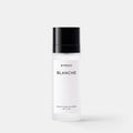 Shop Rescue Spa Blanche body mist in a frosted glass bottle with a black cap, featuring a clean floral fragrance.