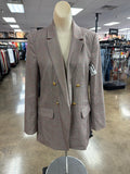Blazer By Clothes Mentor In Plaid Pattern, Size:6