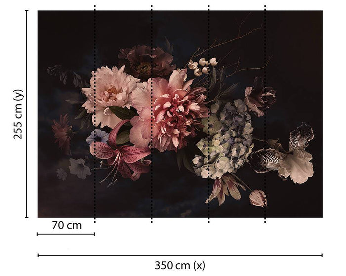 Blossom Living Walls - Blossom 1  - Custom Sized Wallpaper Mural (per m2)