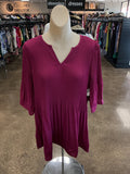 Blouse Ss By J. Jill In Purple, Size:L