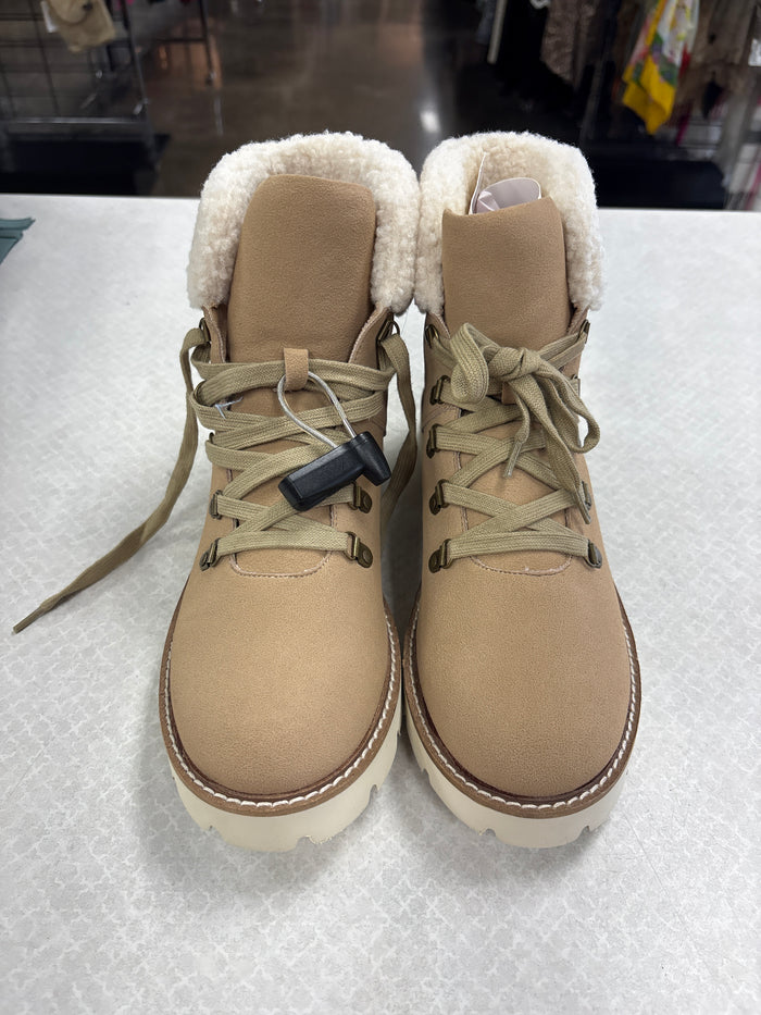 Boots Ankle Flats By Oasis Society In Tan, Size:9