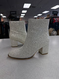 Boots Ankle Heels By Corkys In White, Size:8