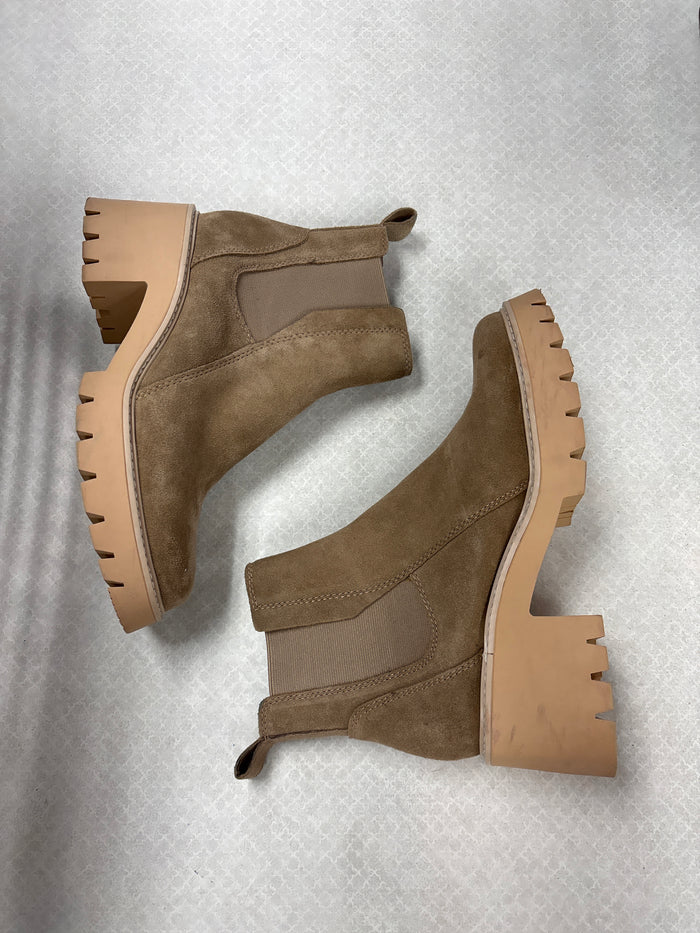 Boots Ankle Heels By Dolce Vita In Tan, Size:8.5