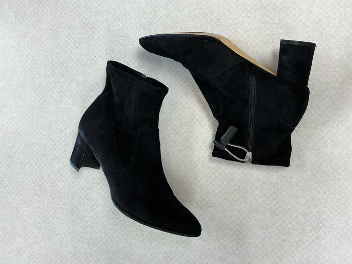 Boots Ankle Heels By Marc Fisher In Black, Size:8.5