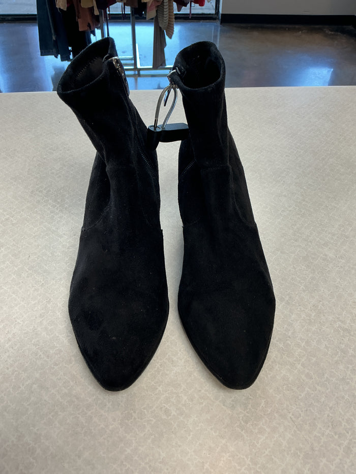 Boots Ankle Heels By Marc Fisher In Black, Size:8.5