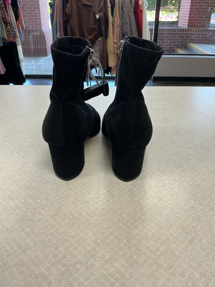Boots Ankle Heels By Marc Fisher In Black, Size:8.5