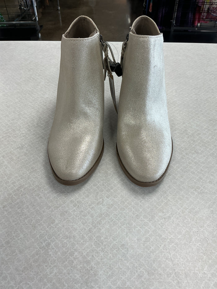 Boots Ankle Heels By Toms In Gold, Size:9