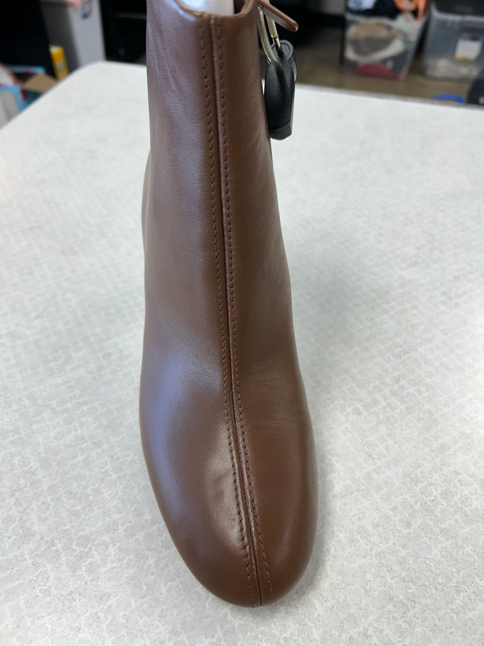 Boots Ankle Heels By Vince In Brown, Size: 8